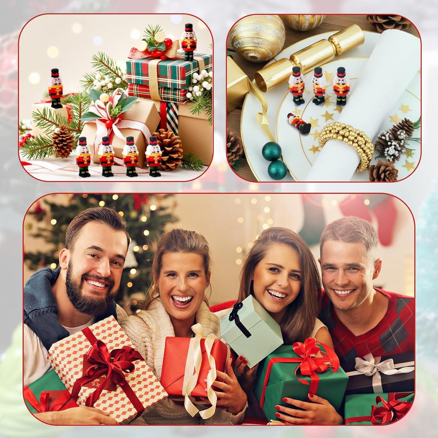 50 Piezas Adorno Cascanueces Navidad GGSTDDUP Miniatura