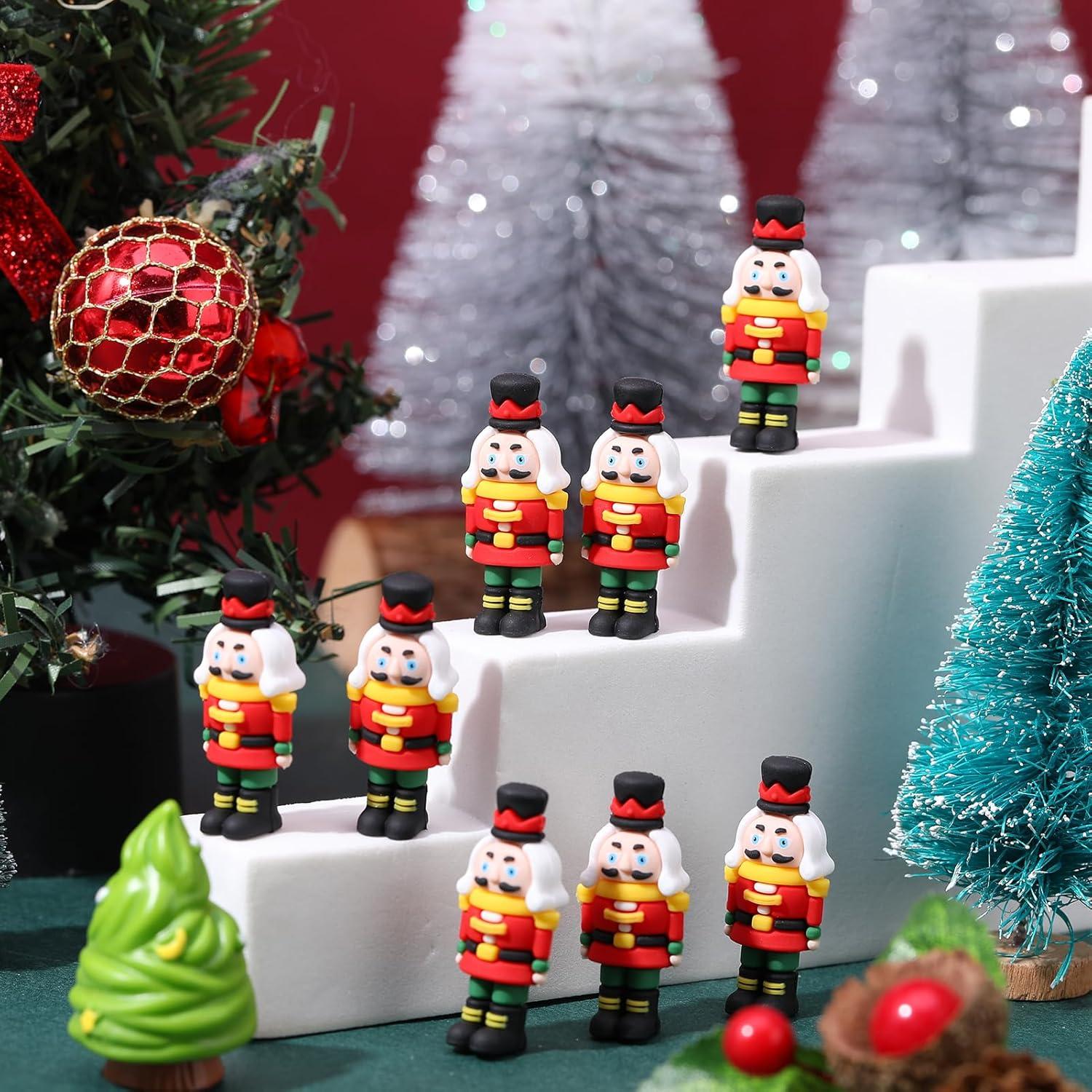 50 Piezas Adorno Cascanueces Navidad GGSTDDUP Miniatura