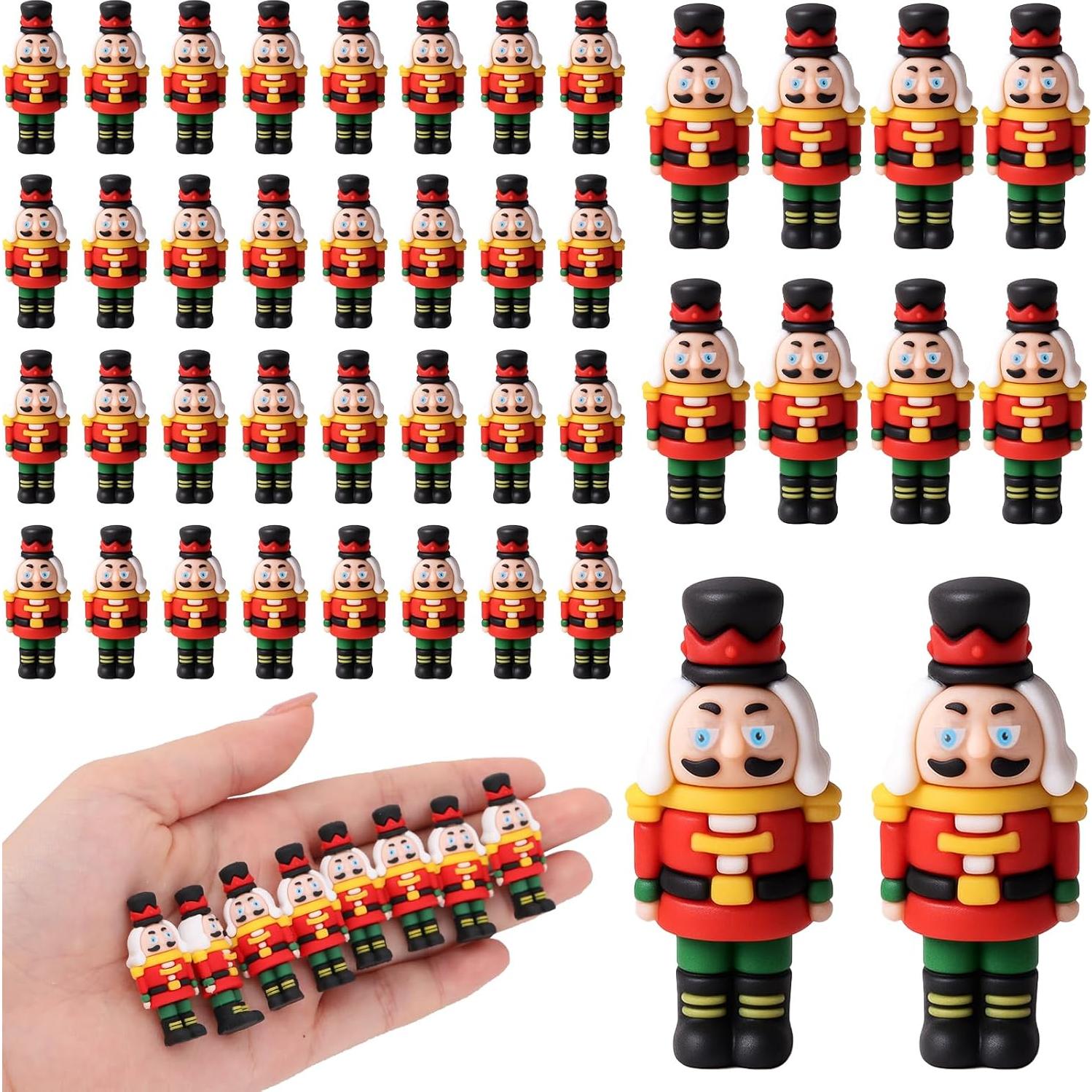 50 Piezas Adorno Cascanueces Navidad GGSTDDUP Miniatura