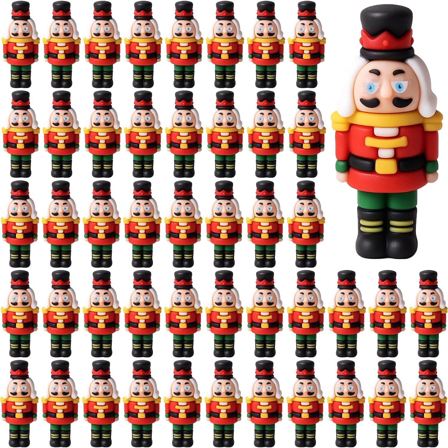 50 Piezas Adorno Cascanueces Navidad GGSTDDUP Miniatura