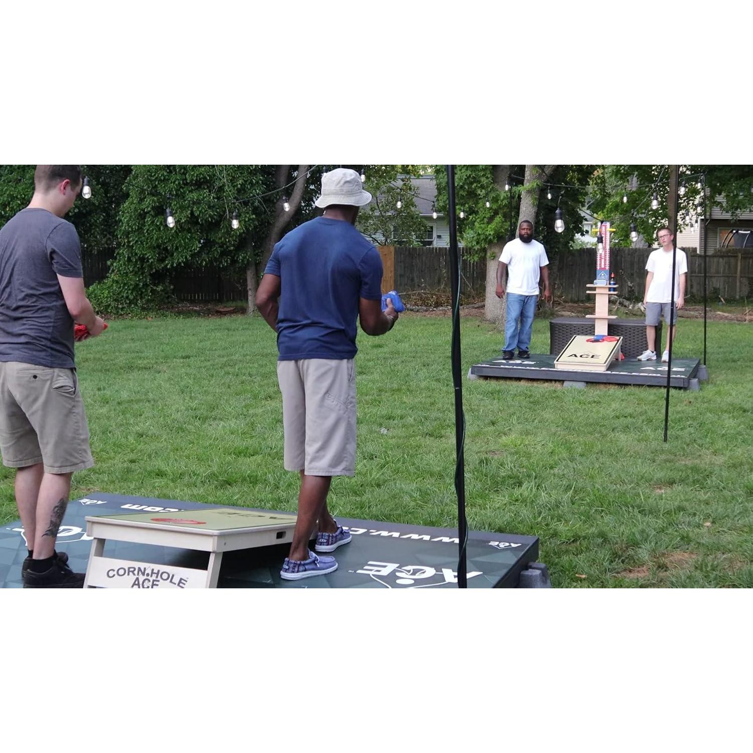 Bolsas de Cornhole Cluster Flux ACE Pro - Set de 4 Arcoíris