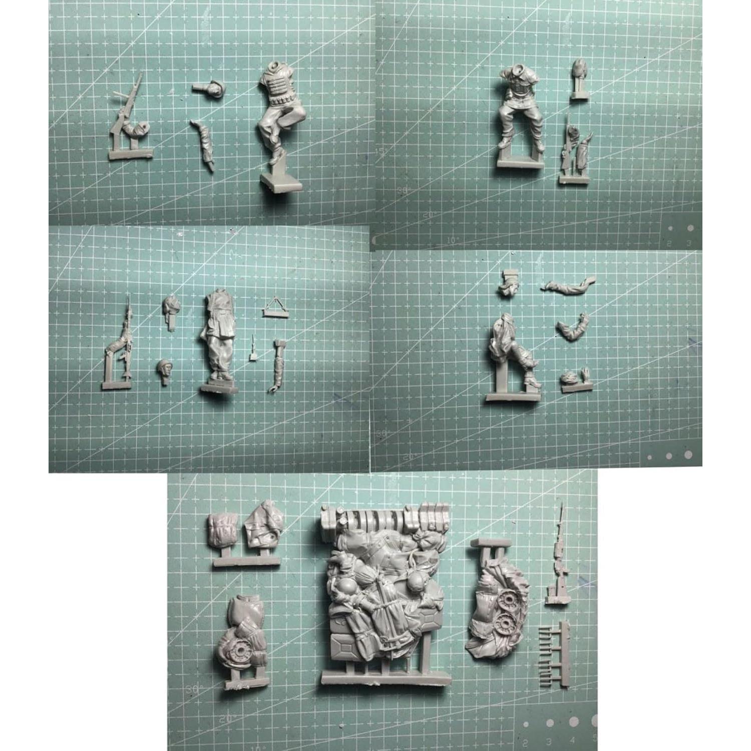 Miniatura de Soldado de Tanque FCBEL 1/35 Resina Sin Pintar