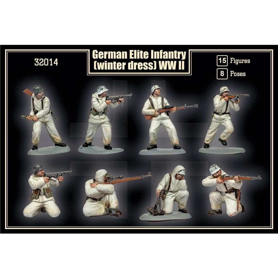Figuras Mars 32014 Infantería Elite Alemana 1/32 Sin Pintar