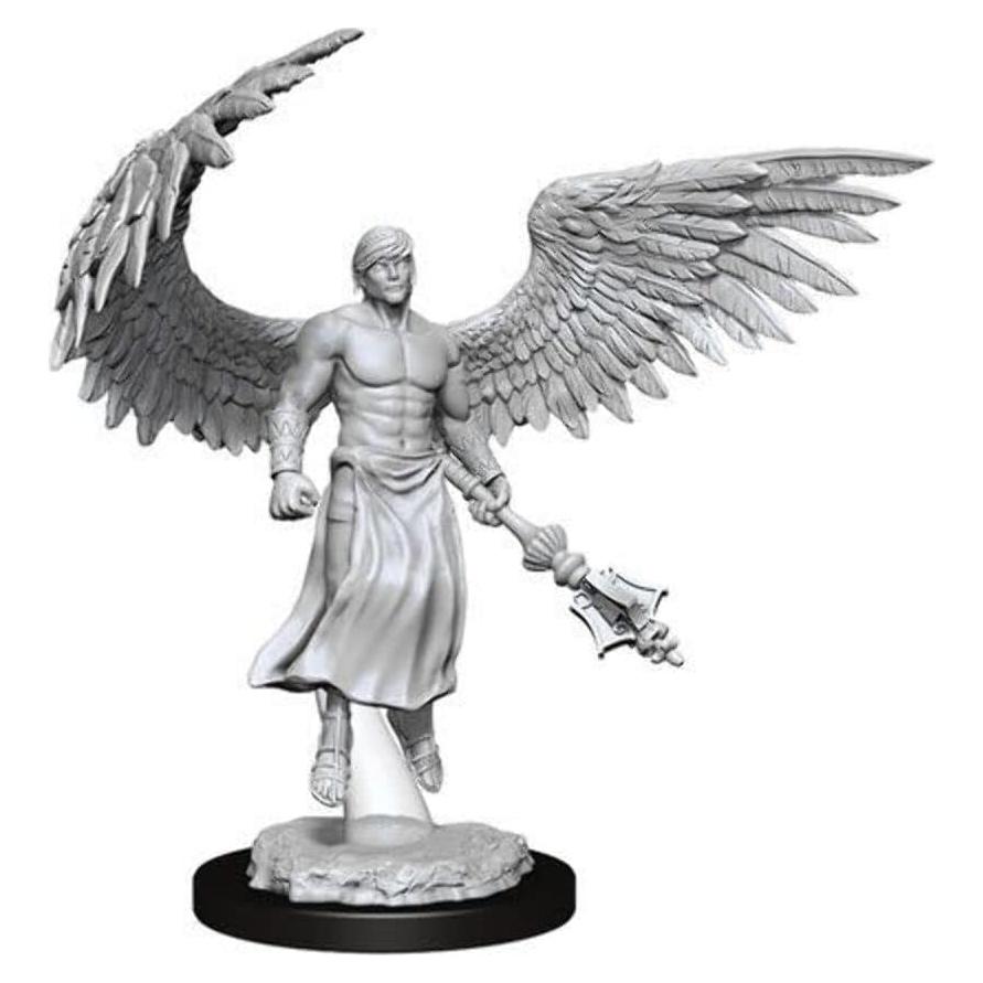 Miniaturas D&D Nolzur Deva y Erinyes sin pintar 28mm