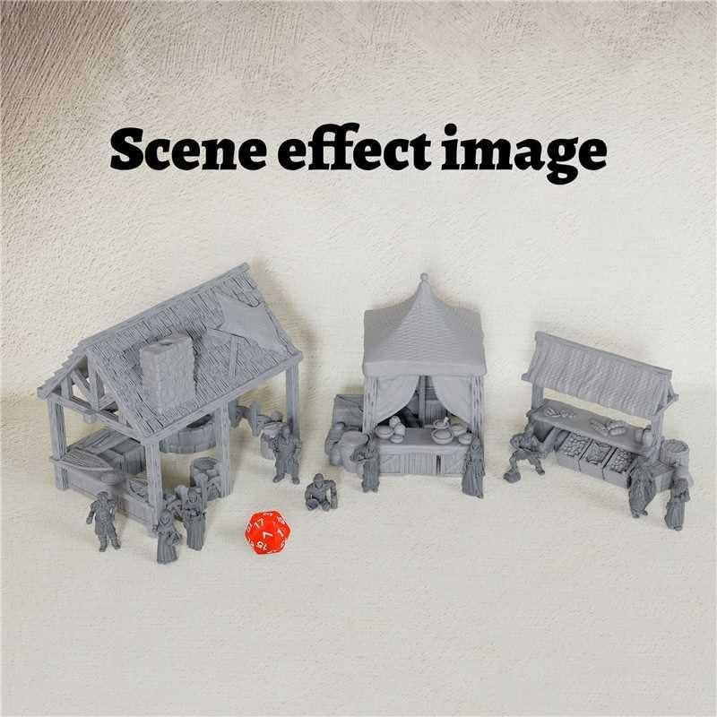 Conjunto de Miniaturas RPG AUSPDICE 10 PCS Resina Detallada