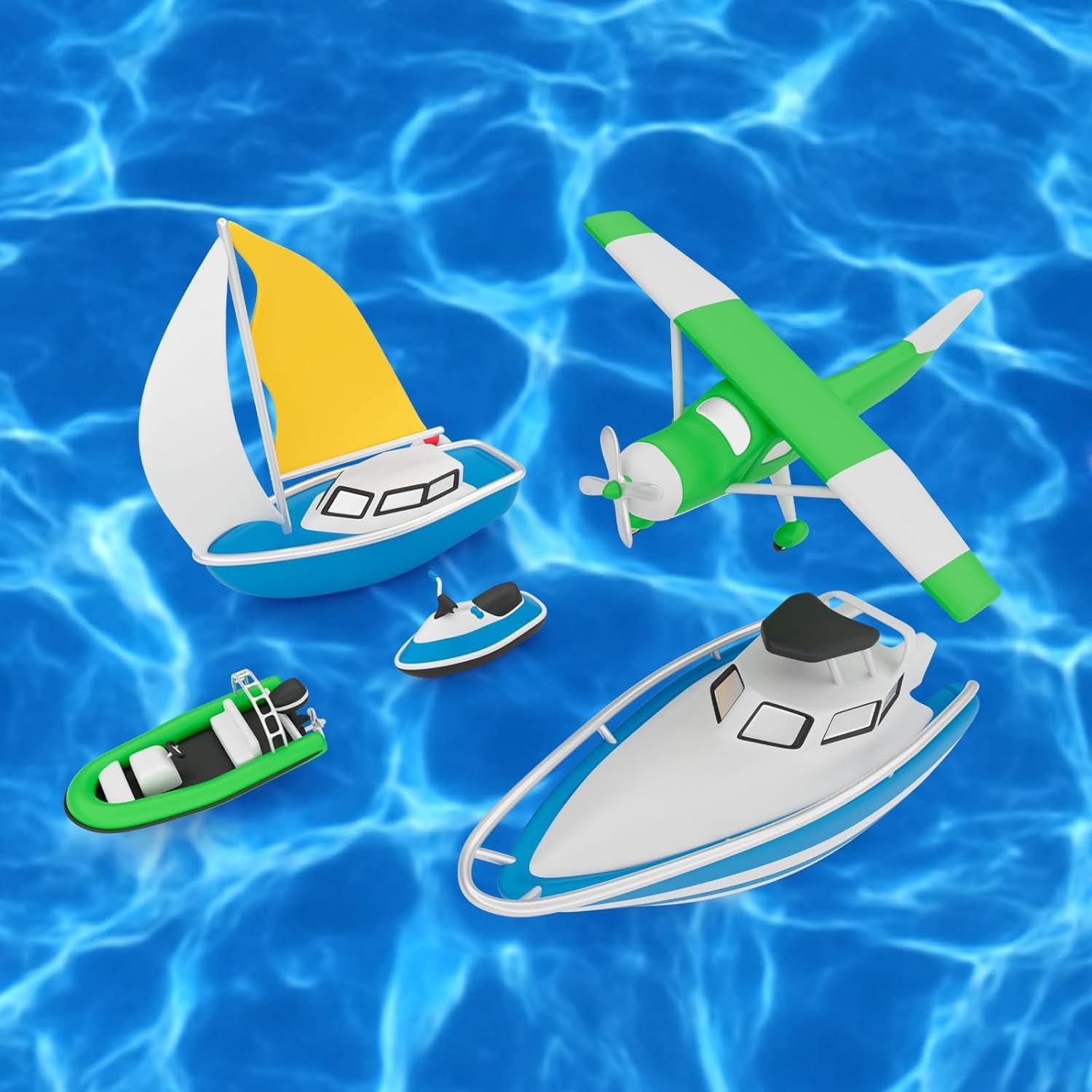 Calcomanías de Agua Ripple Telooco 6 Pcs 29.7x21 cm Azul