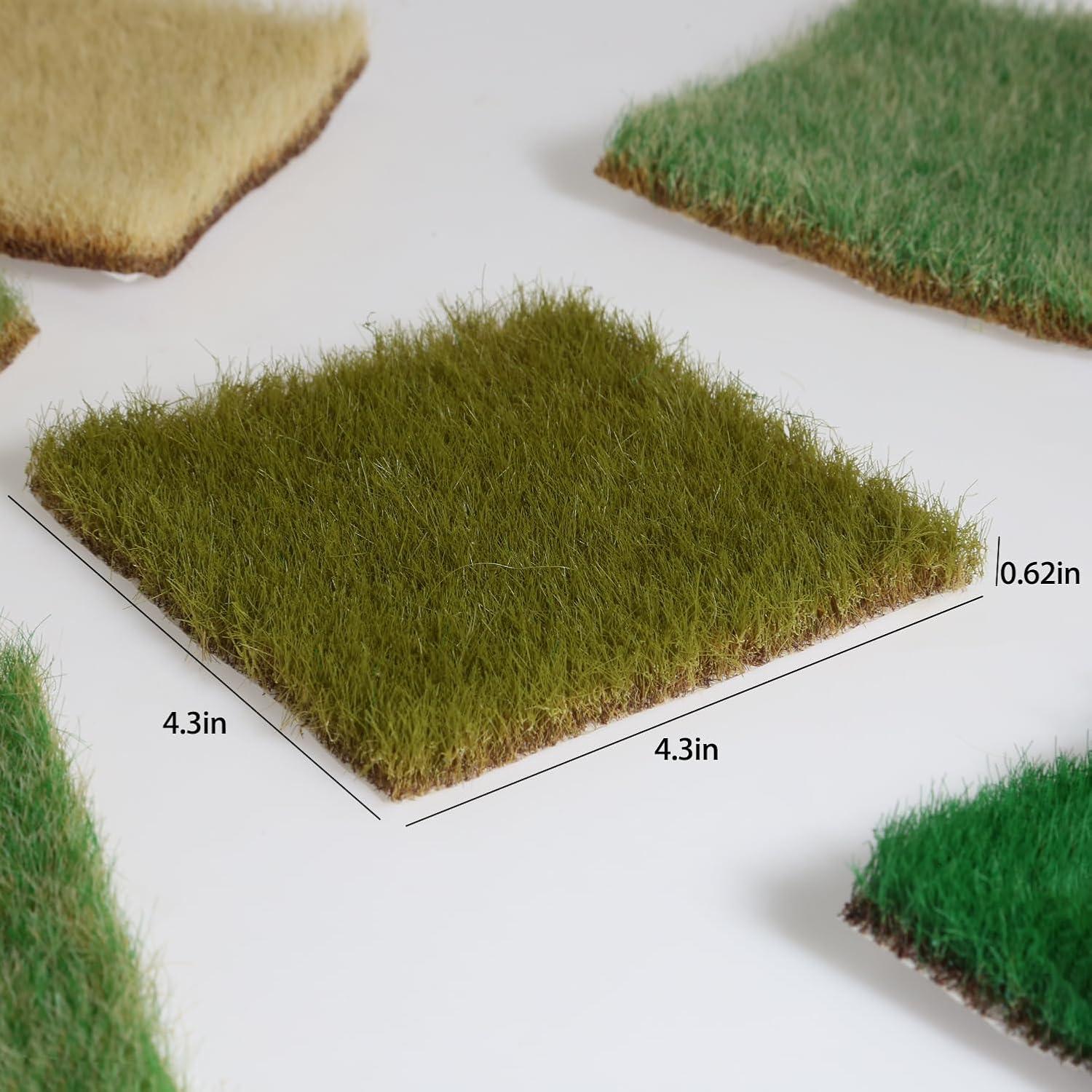 Césped Estático Verde de Pradera Ylutex 16mm para Dioramas