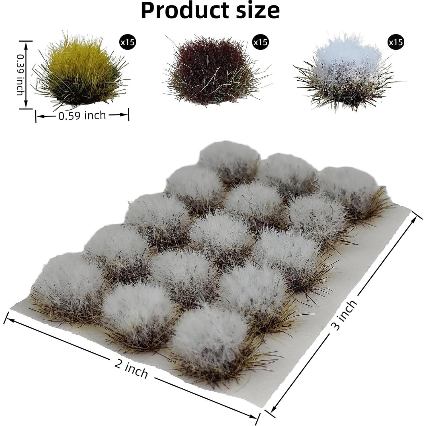 Kit de Gramas Estáticas Gdeplok 45 Piezas para Dioramas