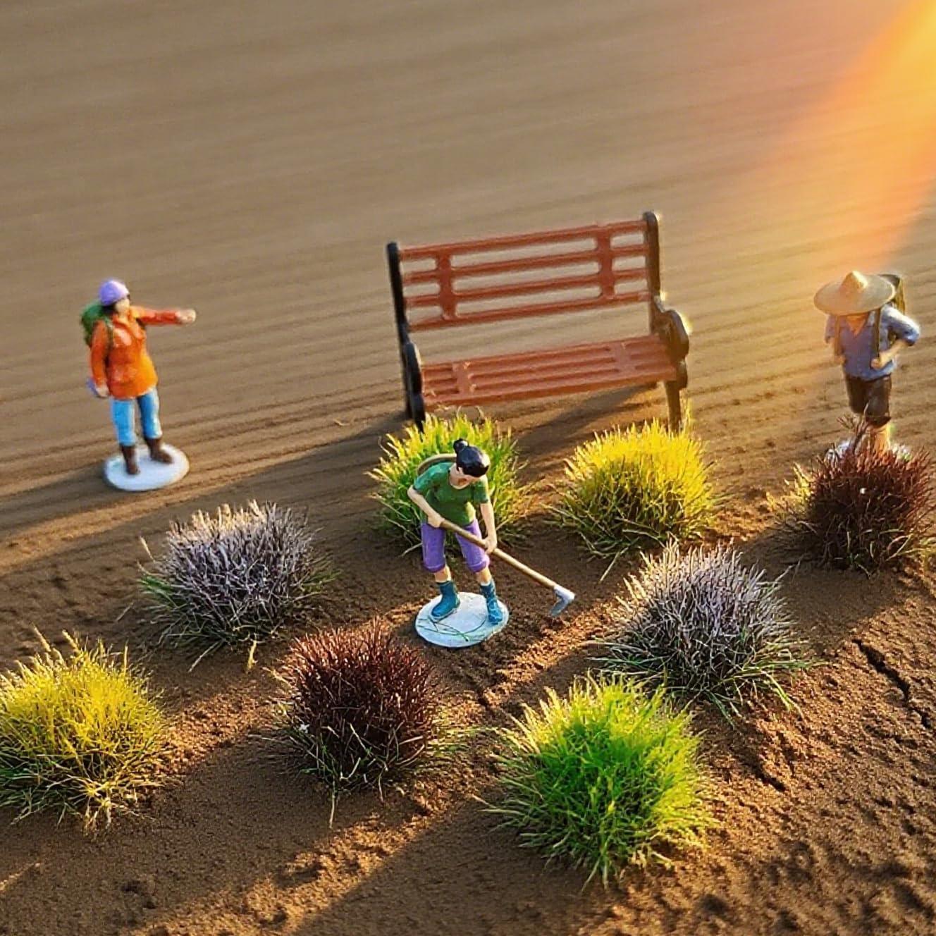 Kit de Gramas Estáticas Gdeplok 45 Piezas para Dioramas