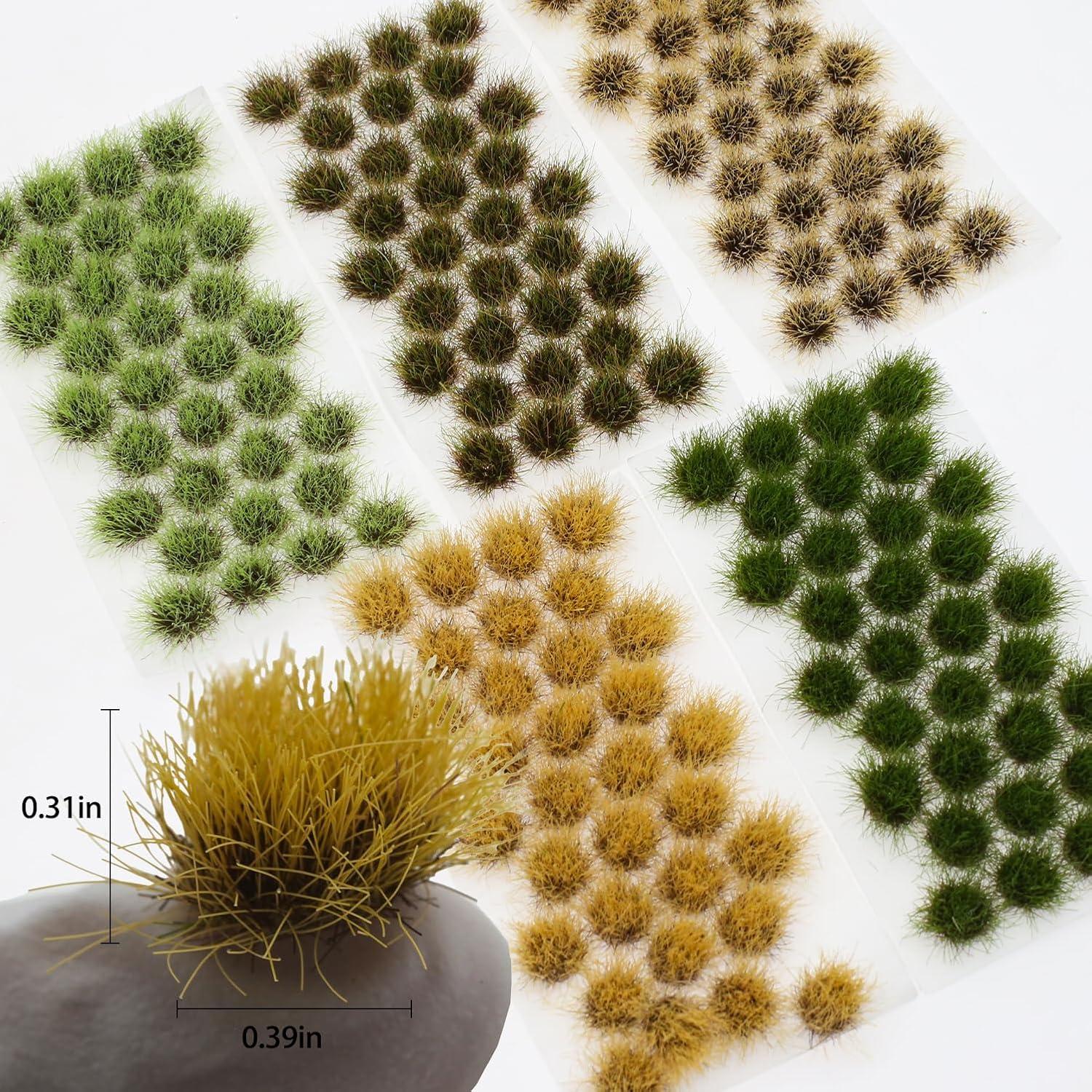 32 Piezas Arbustos Miniatura Verde Oscuro Ylutex para Dioramas