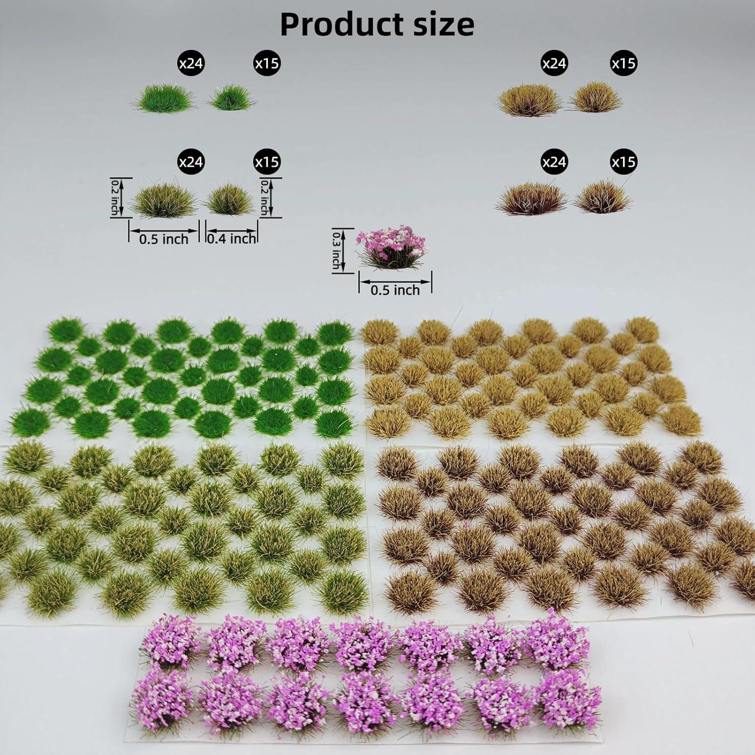 Kit de Grama Estática Gdeplok 170 Piezas para Dioramas