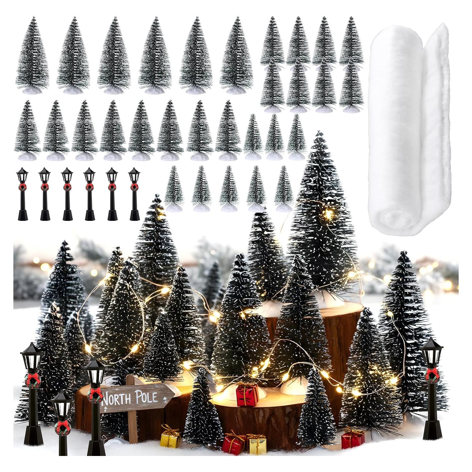 Conjunto Escenarios de Trenes Navidad Soulchen 36 Piezas