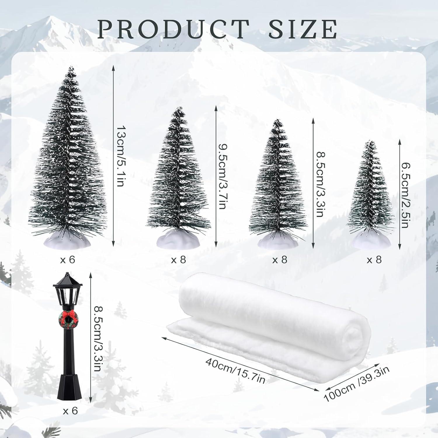 Conjunto Escenarios de Trenes Navidad Soulchen 36 Piezas