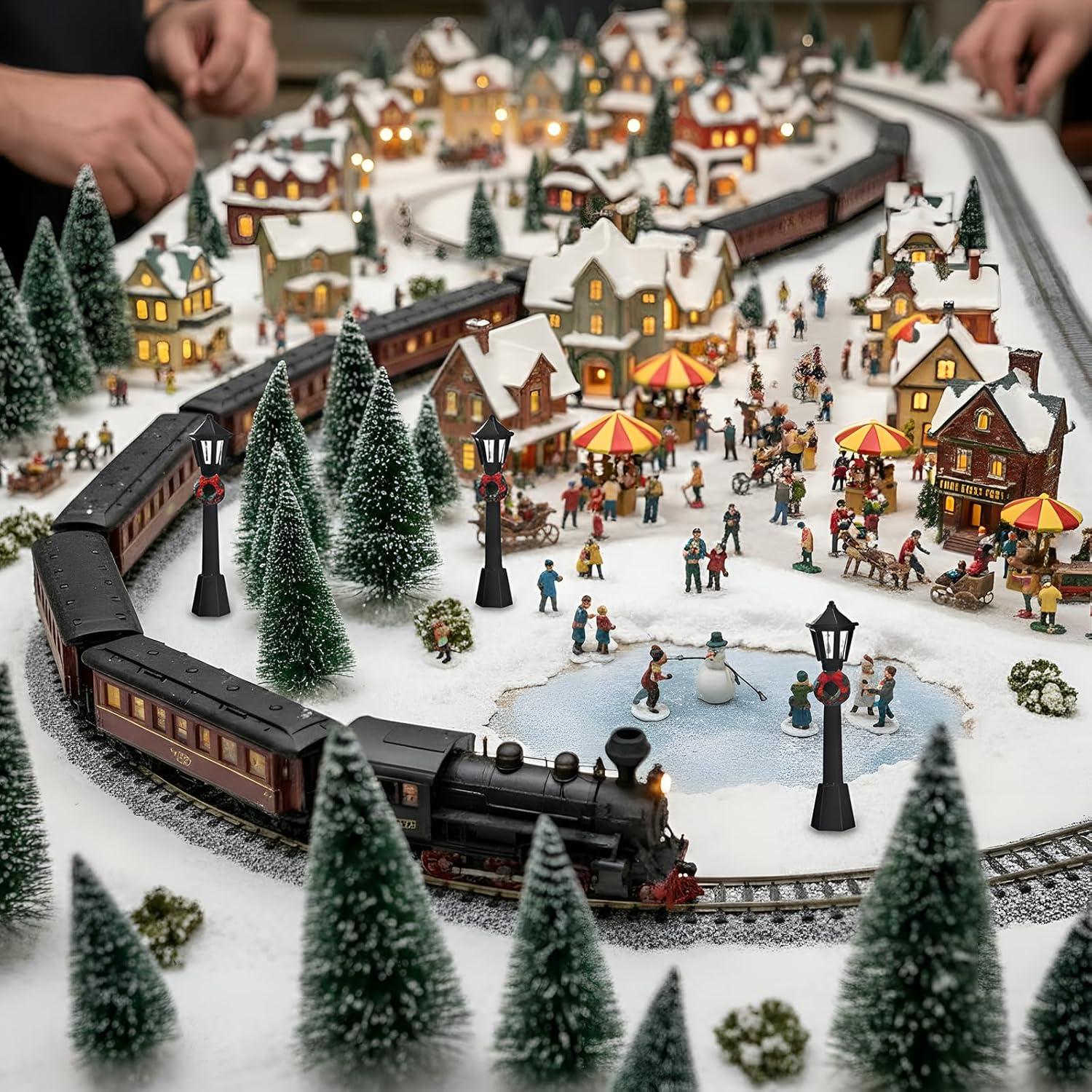 Conjunto Escenarios de Trenes Navidad Soulchen 36 Piezas