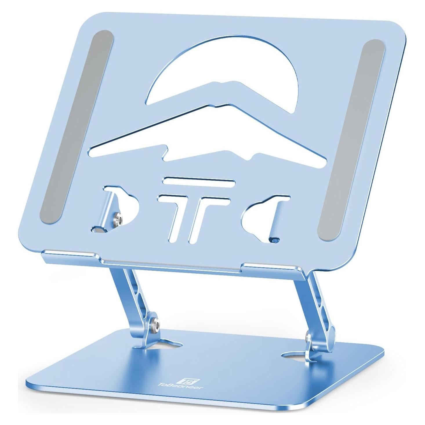 Soporte para Laptop ToBeoneer Ajustable Plegable 39.6 cm Azul