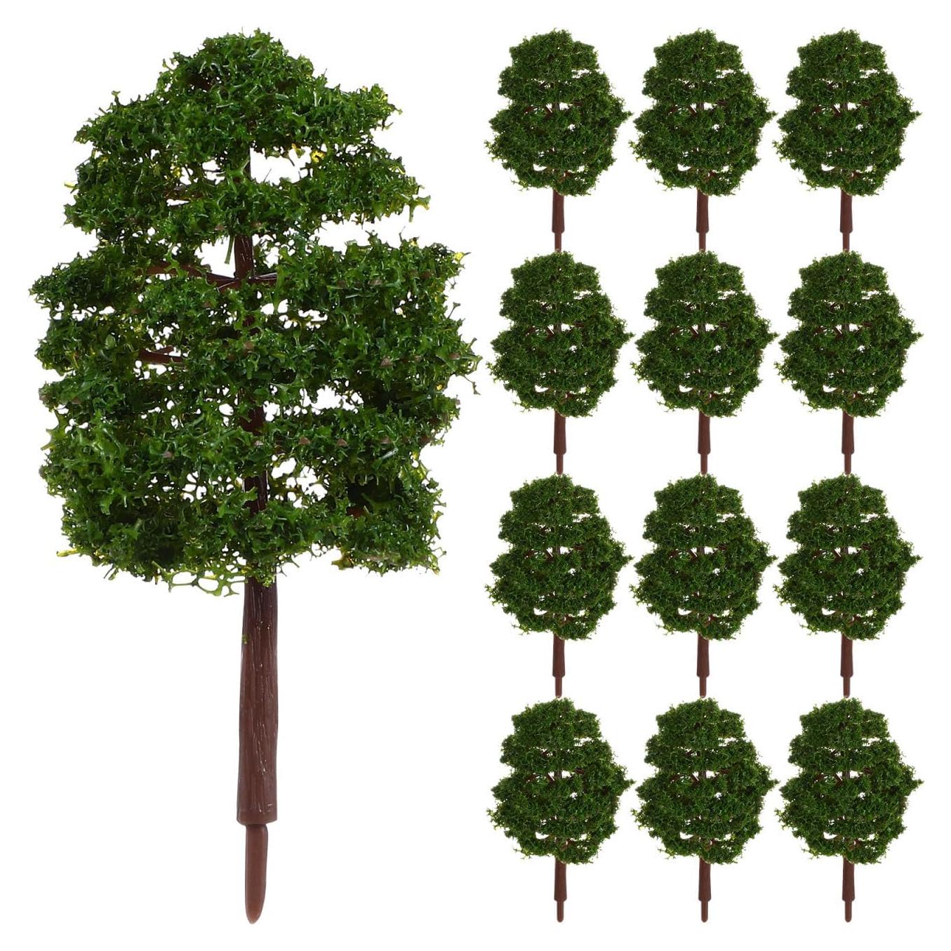 Árboles de Modelo SAFIGLE 20 Piezas 9 cm Verde para Dioramas