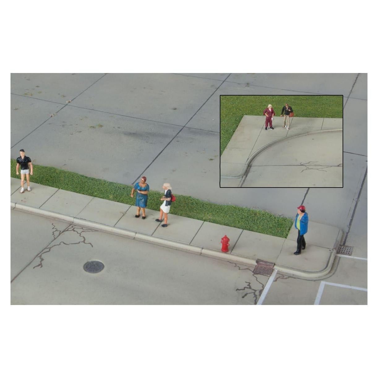 Bordillos y Aceras de Concreto Walthers Cornerstone HO