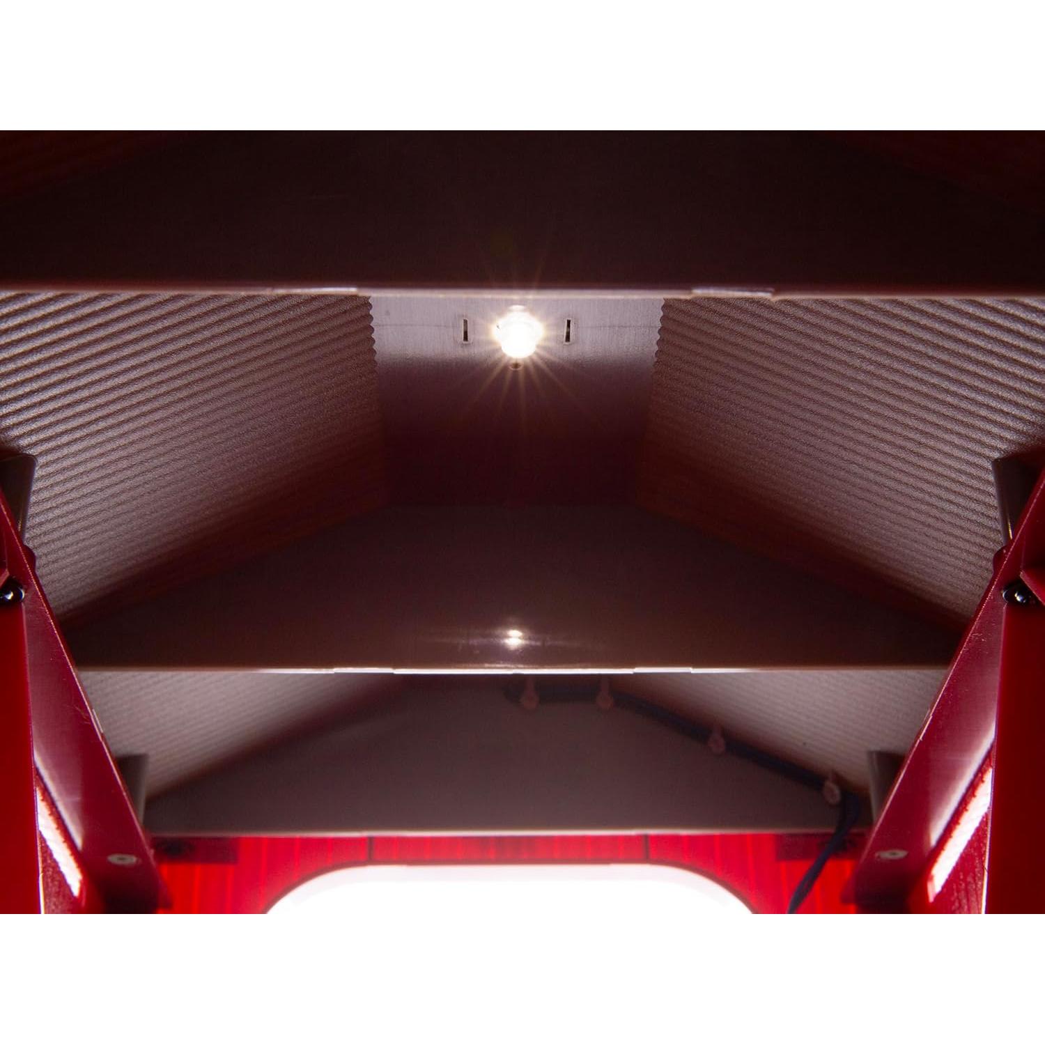 Puente Cubierto de Navidad Iluminado Lionel O Gauge 30.48x18.42cm