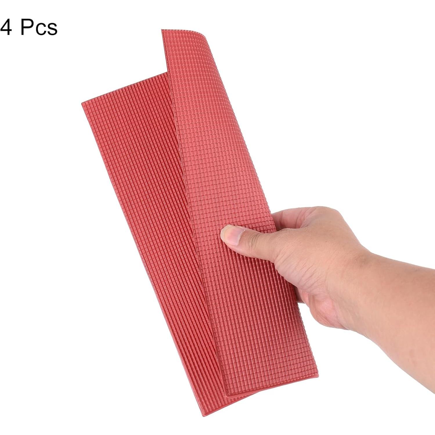 Tejas de Techo Miniatura MECCANIXITY PVC 29.5x19.5cm Rojo Oscuro