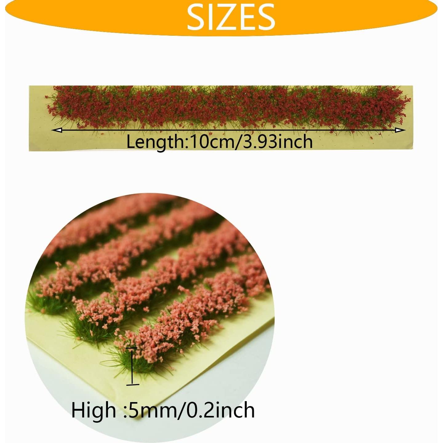 Tiras de Arbustos Miniatura Cayway 10 cm Rosa y Rojo - 2 Piezas