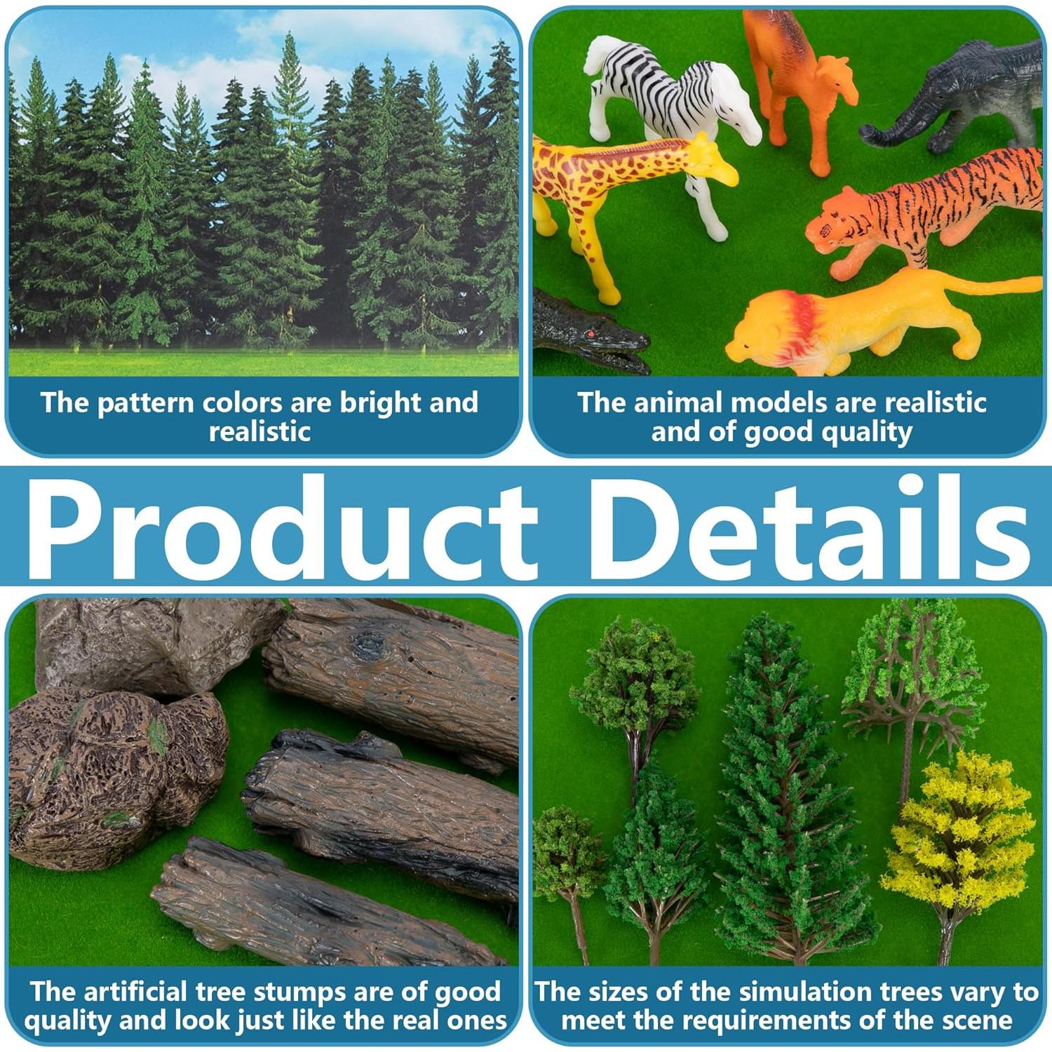 Kit de Diorama de Selva 65 Pcs Codree - Manualidades DIY