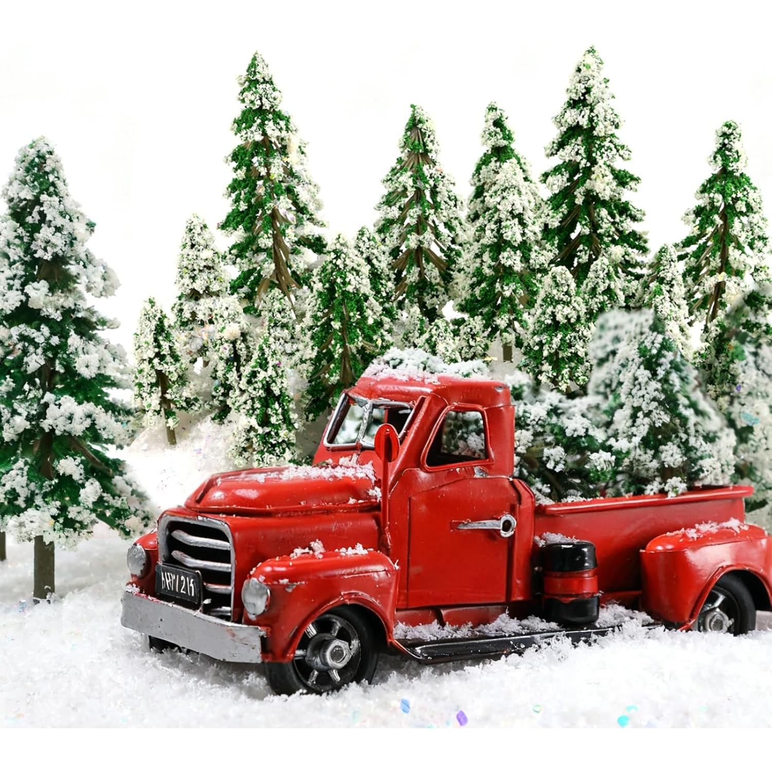 35 Árboles de Navidad Miniatura FOIMAS - Decoración Pino Nevado