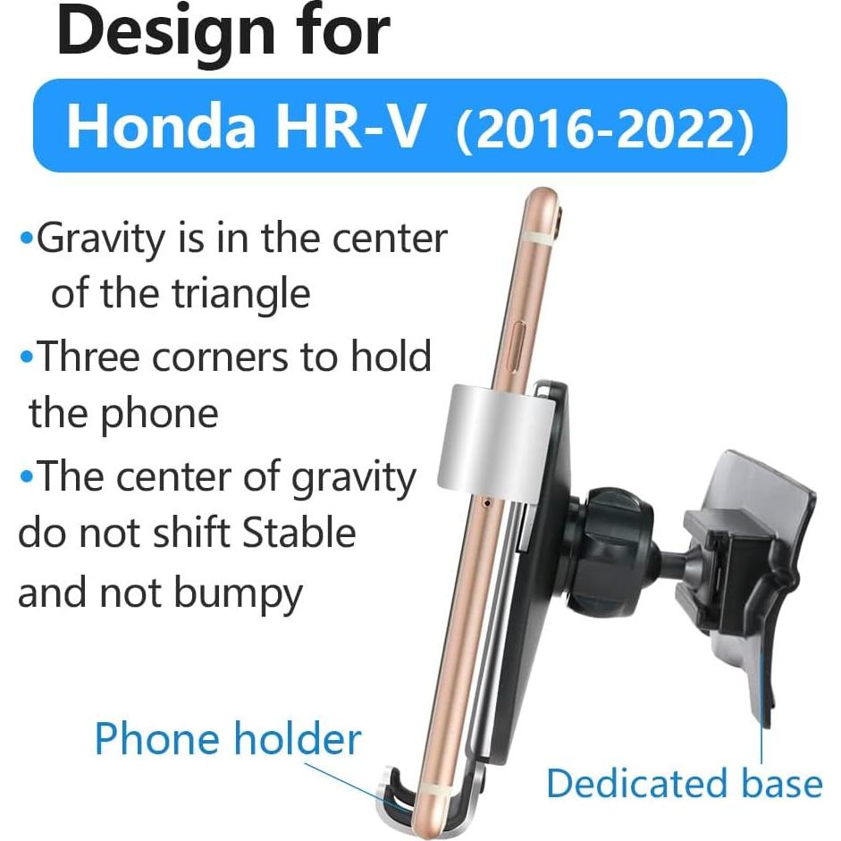 Soporte para teléfono LUNQIN para Honda HR-V 2016-2022