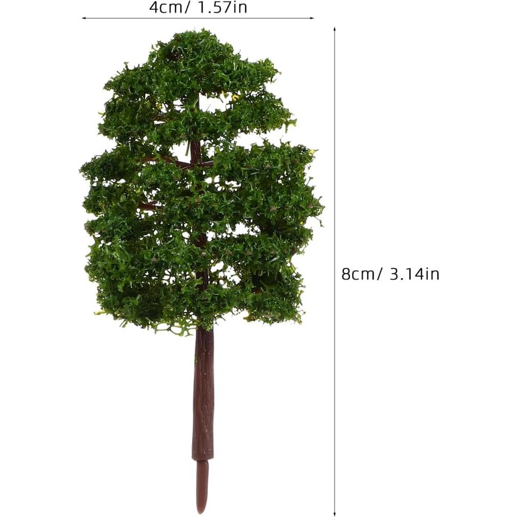 Árboles Miniatura para Manualidades Jojofuny - 20 Piezas 8 cm