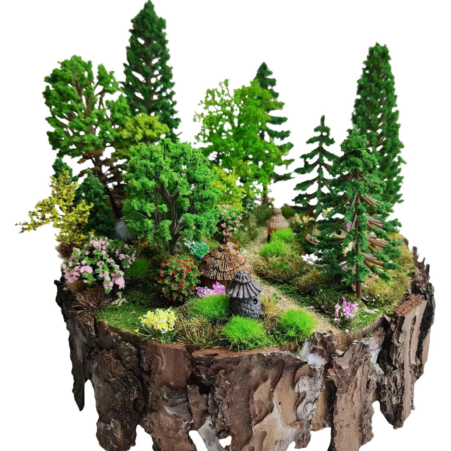 Kit Diorama 66 Piezas HO Gdeplok con Árboles y Animales