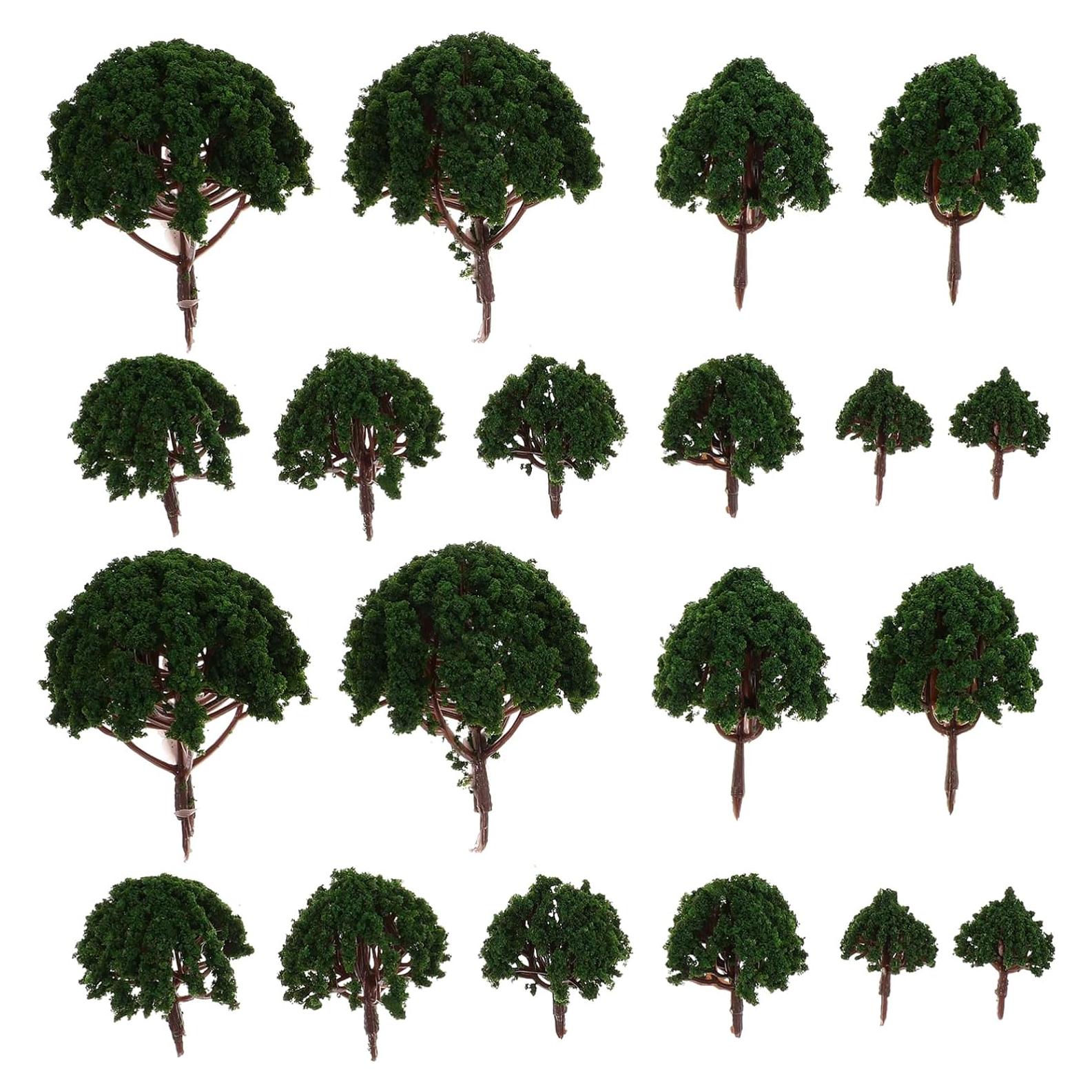 Mini Árboles de Escenografía STOBOK 20pcs Verde 3-8cm