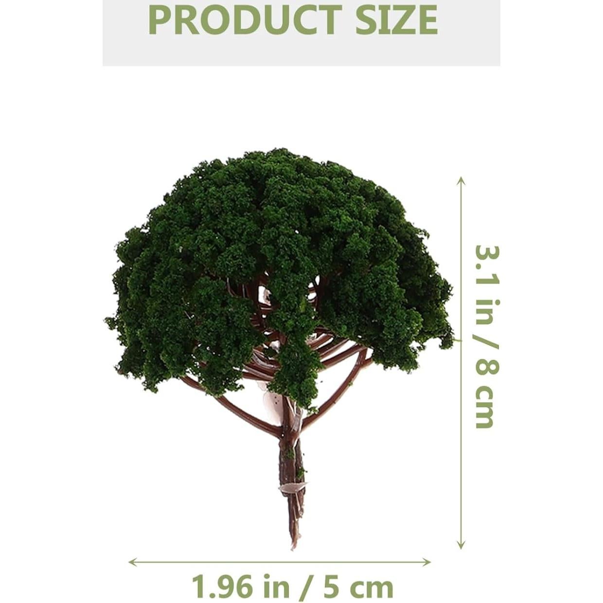 Mini Árboles de Escenografía STOBOK 20pcs Verde 3-8cm