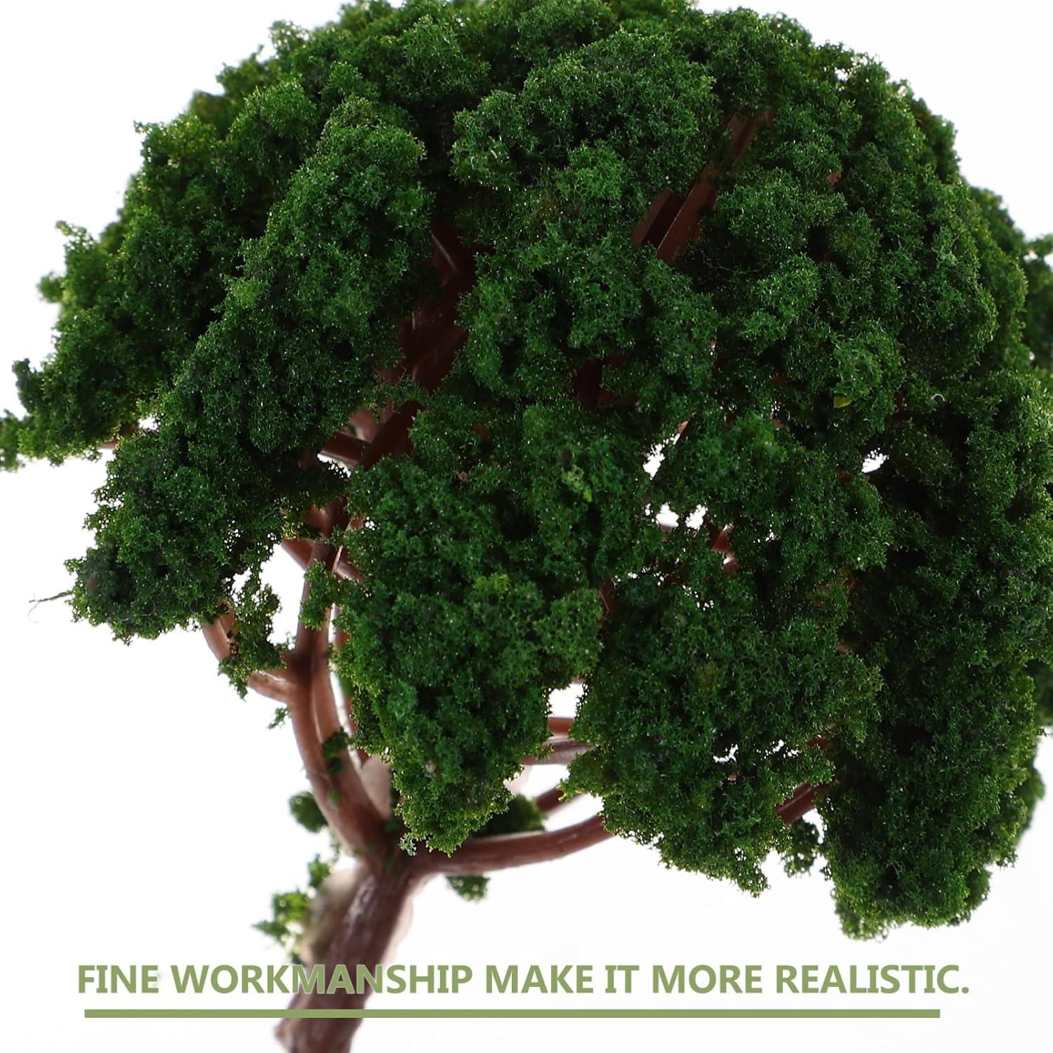 Mini Árboles de Escenografía STOBOK 20pcs Verde 3-8cm