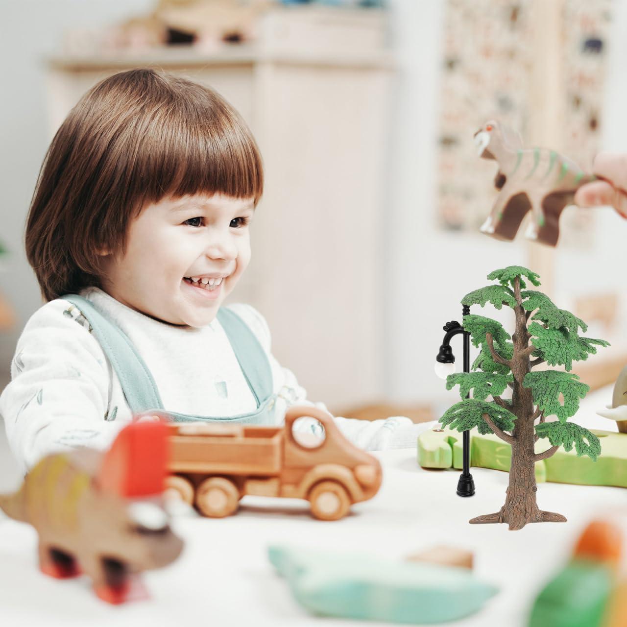 Árbol Ciprés Miniatura Toyvian Verde Tamaño L 17.53 cm