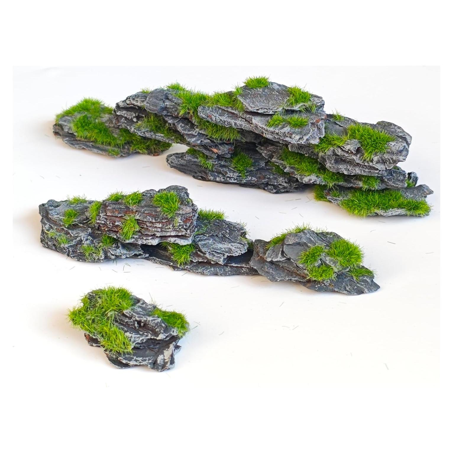 Rocas de Pizarra Artificial Kai Dream 24 Piezas para Dioramas