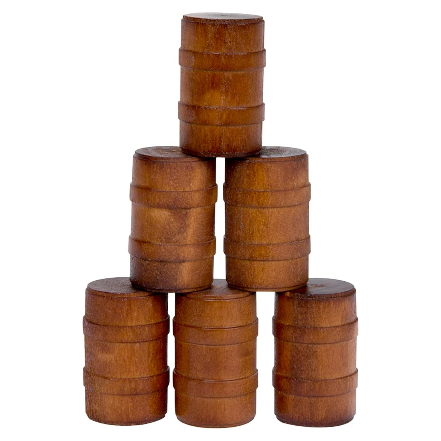 Barriles de Madera Lionel - Paquete de 6 Accesorios para Trenes