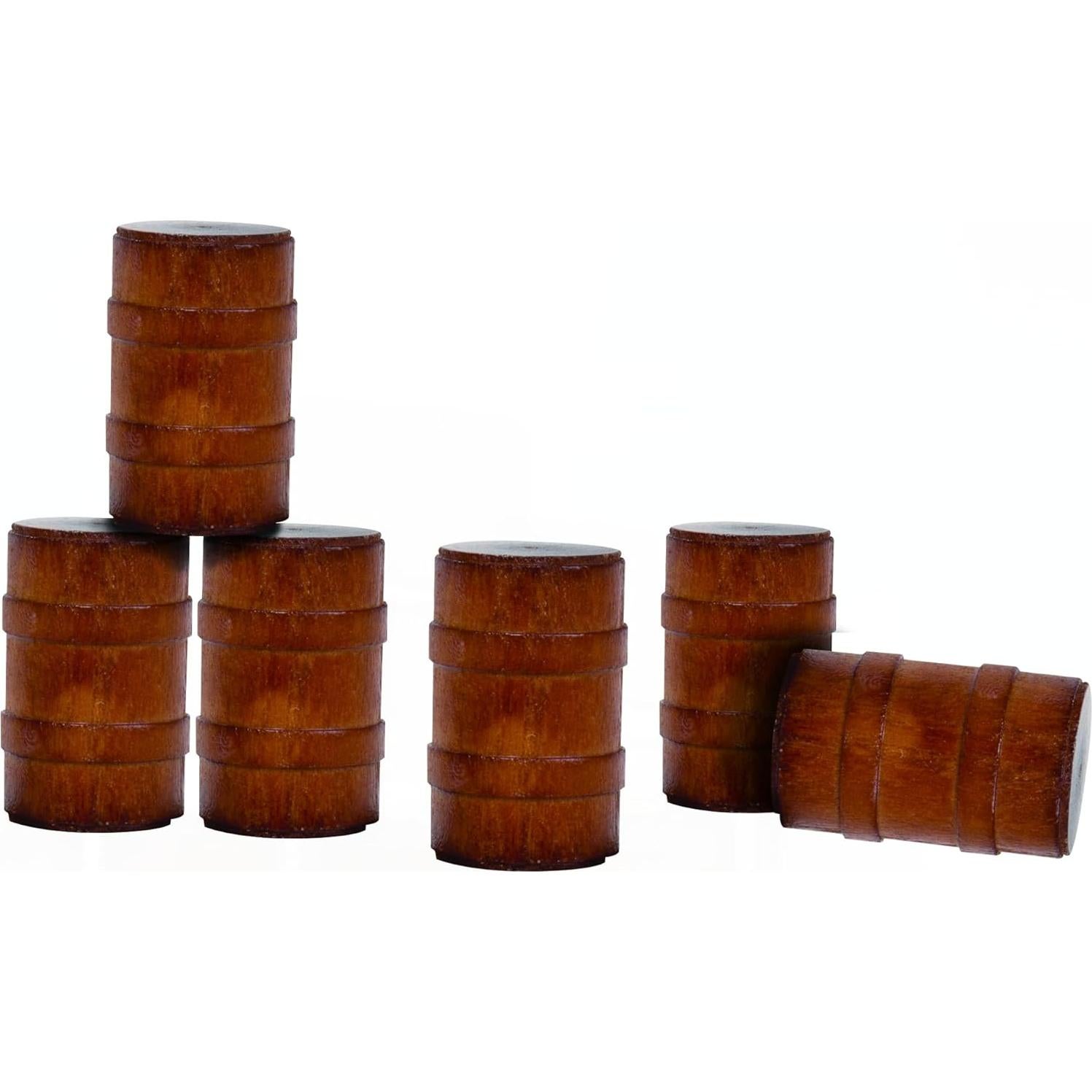 Barriles de Madera Lionel - Paquete de 6 Accesorios para Trenes