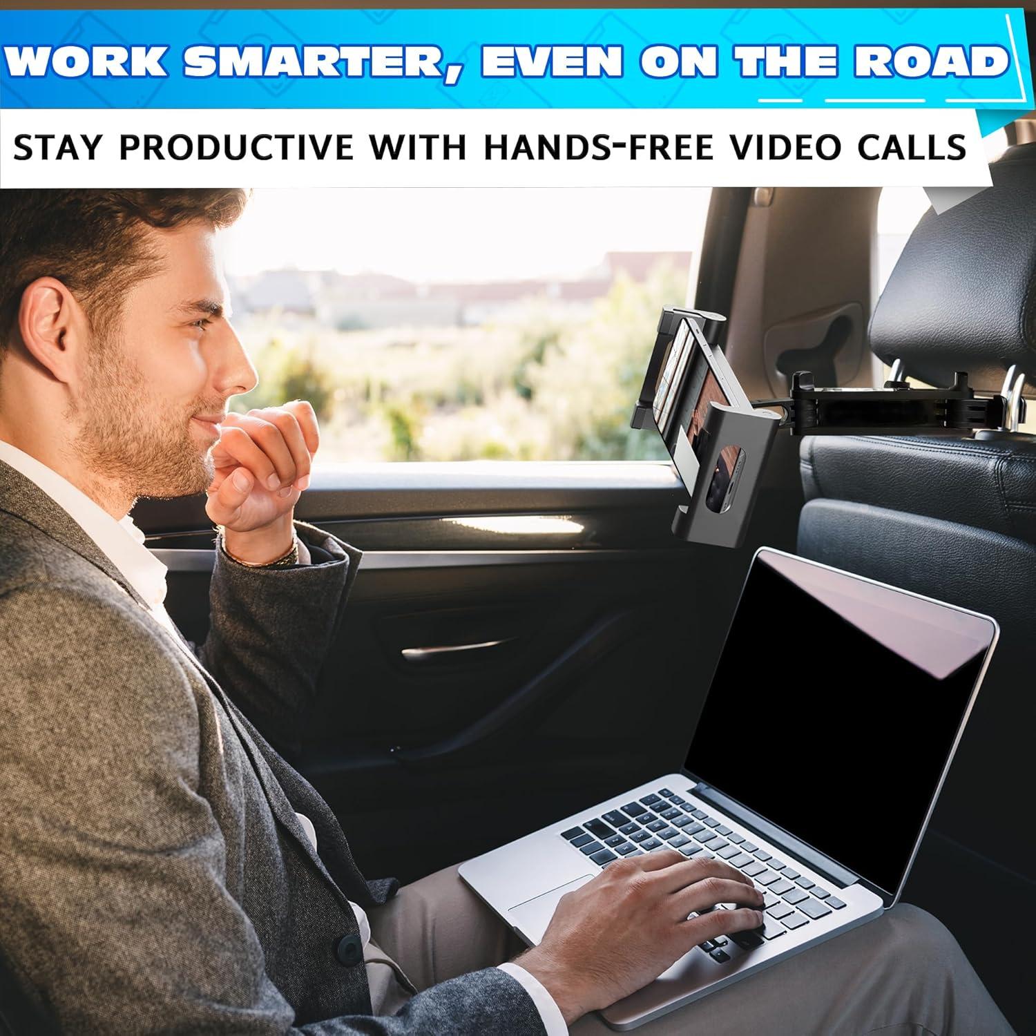 Soporte para Tableta Leglo en Reposacabezas - Ajustable 360°