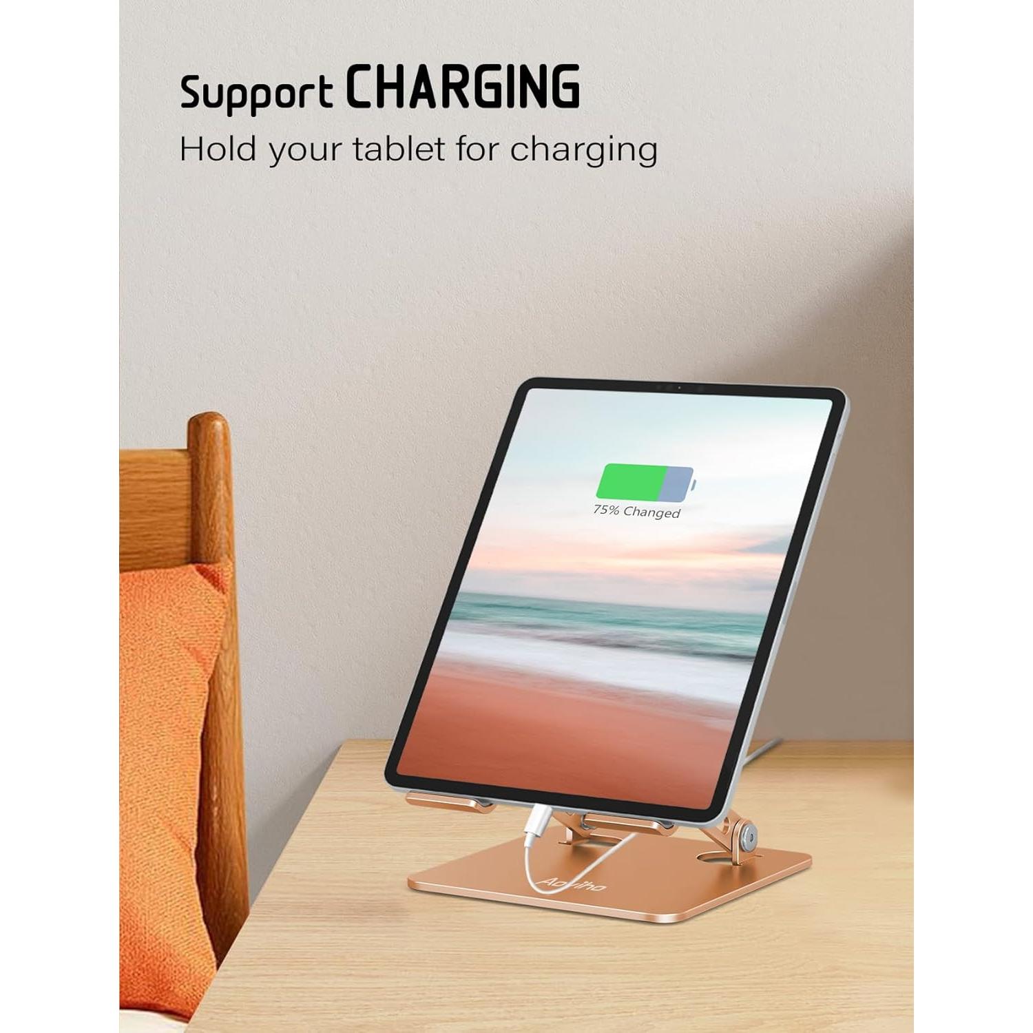 Soporte Ajustable para Tablet Aoviho T2 Aluminio Dorado