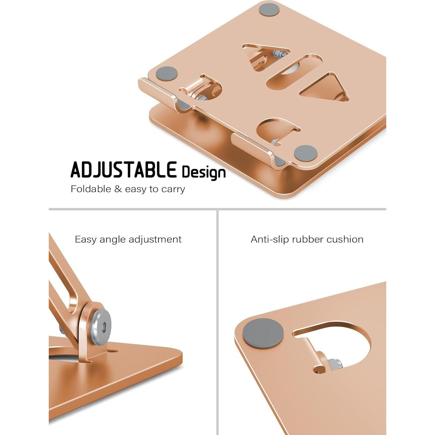 Soporte Ajustable para Tablet Aoviho T2 Aluminio Dorado