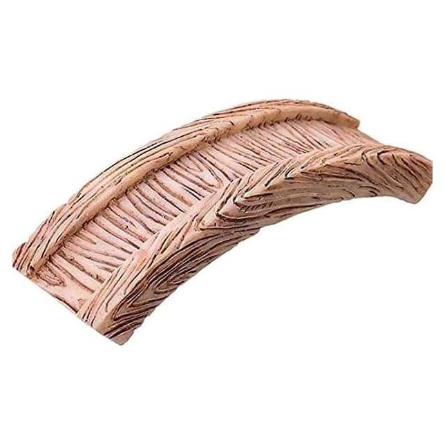 Puente de Tablones Miniatura Jardín de Hadas Resina Marrón