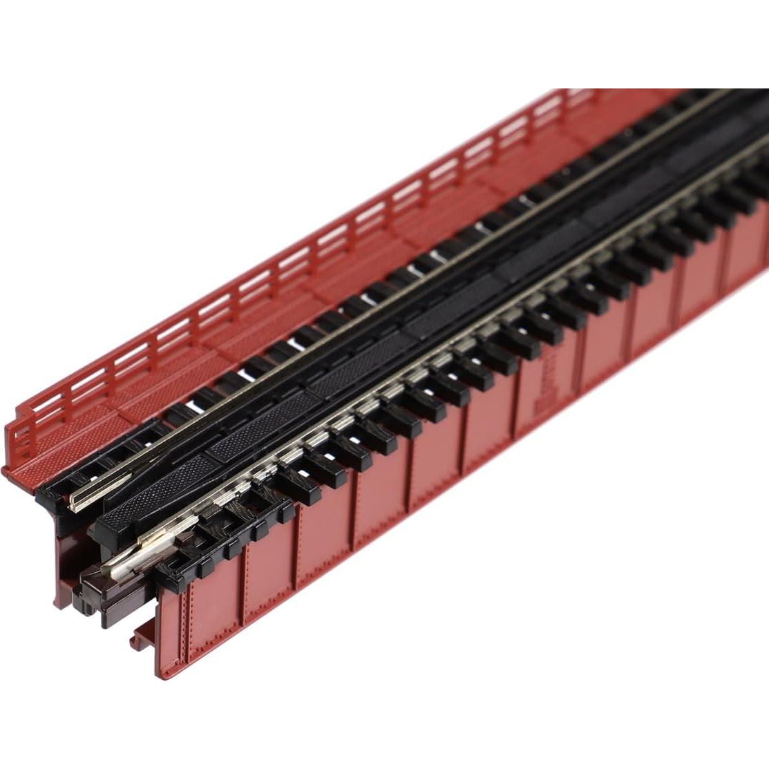 Puente de Viga de Placa N Kato 20-460 124mm Rojo