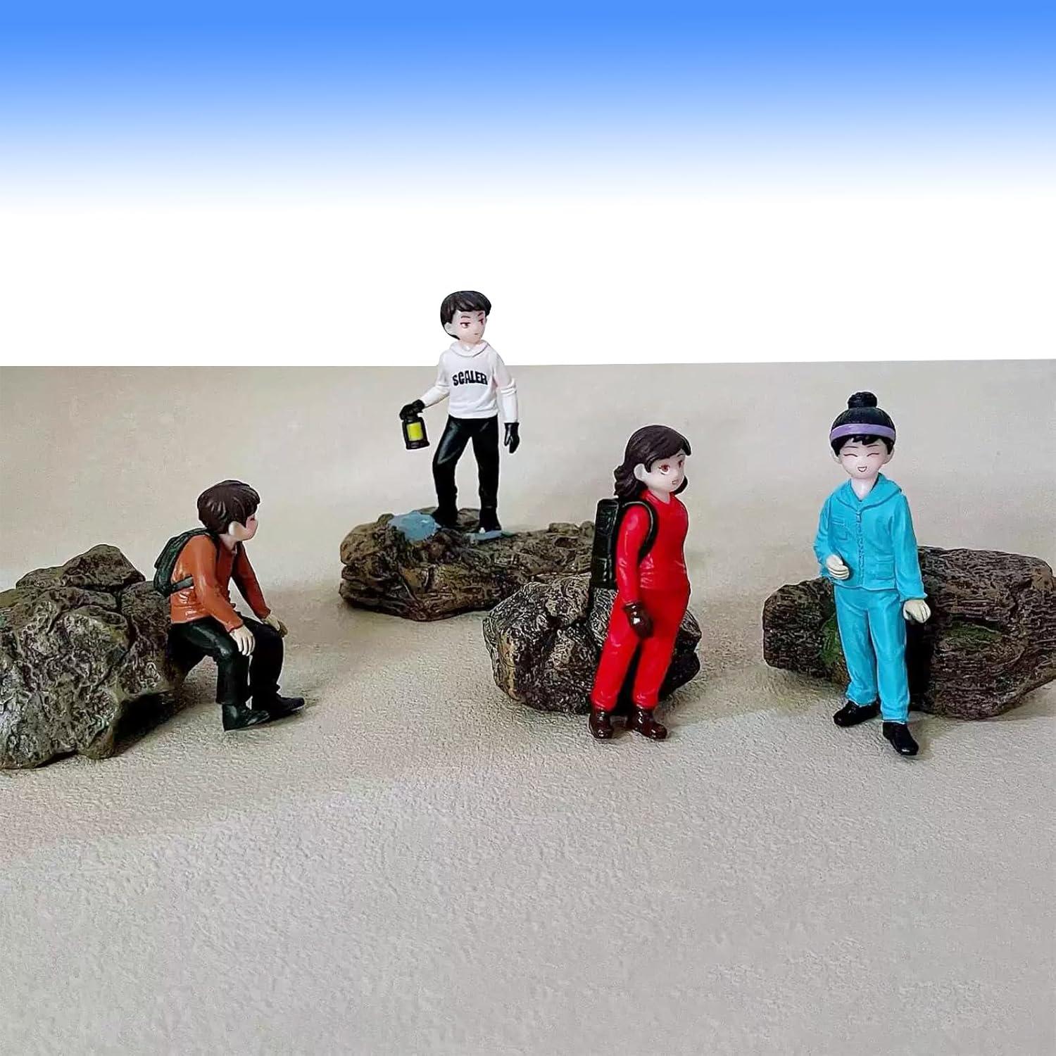 Cayway 8 PCS Ornamentos Miniatura Jardín - Tocones y Piedras