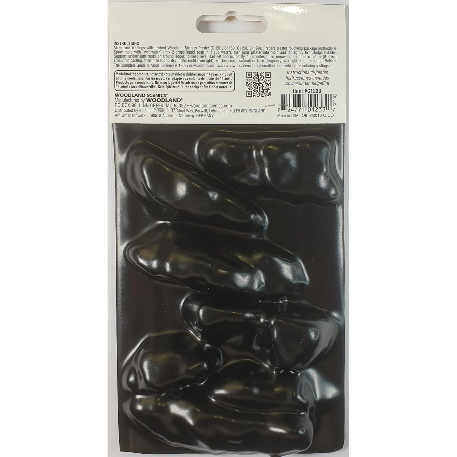 Molde de roca escénica Woodland Scenics C1233 - 7.62x12.07 cm