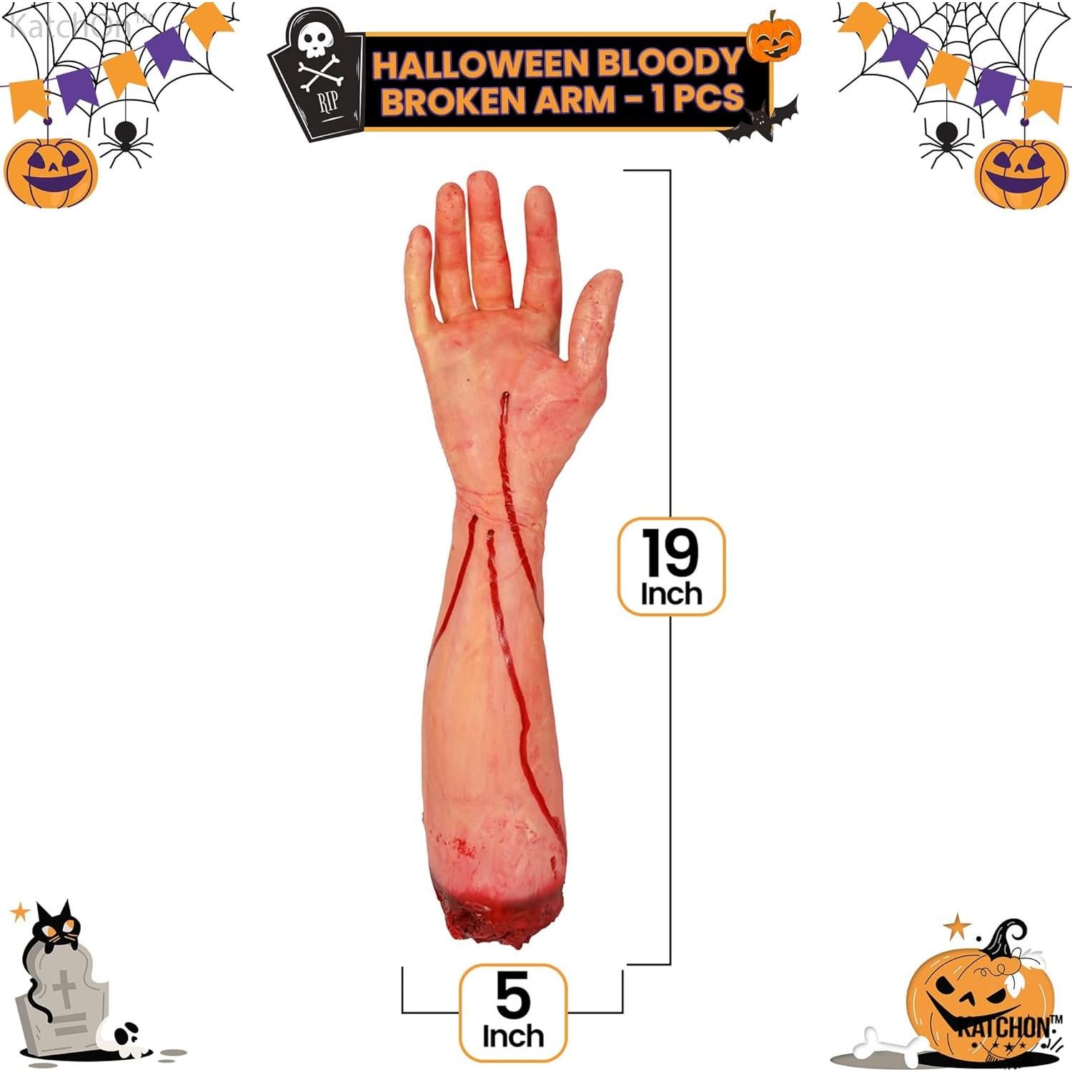 Brazo Falso Realista KatchOn 48 cm para Decoración Halloween
