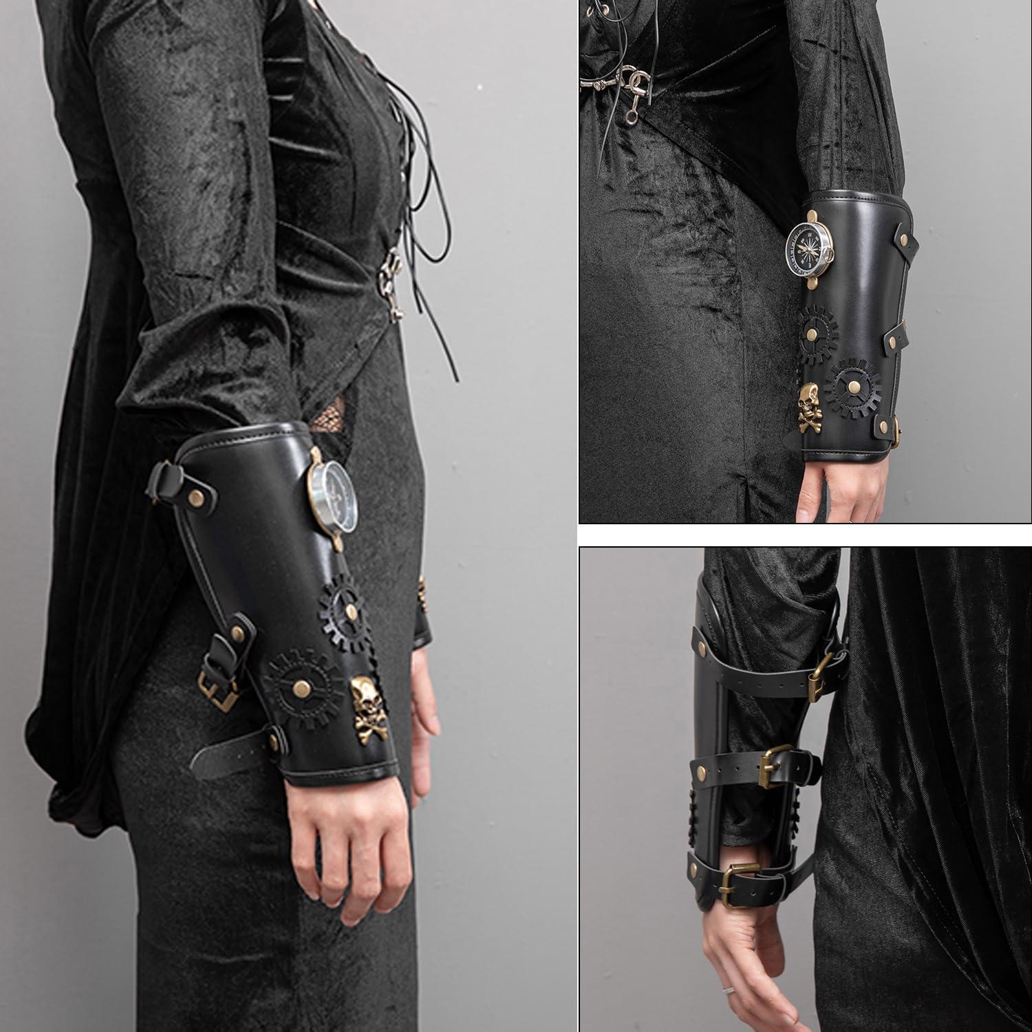 Protector de Brazo Medieval Unisex Larswon - Cuero Sintético