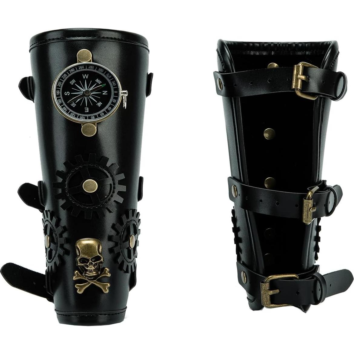 Protector de Brazo Medieval Unisex Larswon - Cuero Sintético