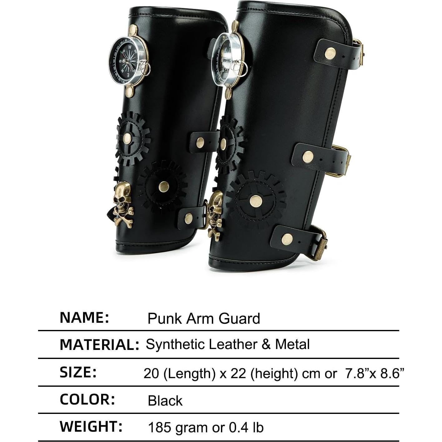 Protector de Brazo Medieval Unisex Larswon - Cuero Sintético