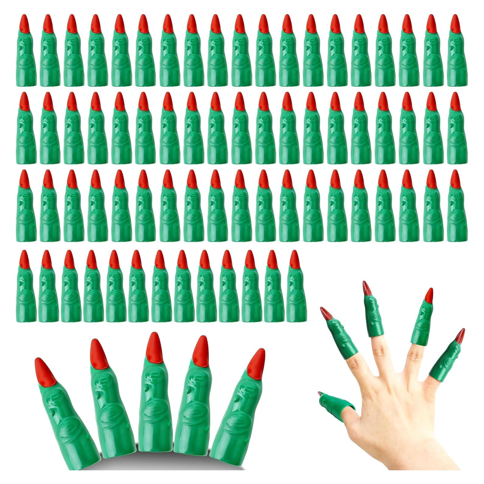 80 Dedos de Bruja de Plástico Halloween Kugliwa 15x3.6 cm