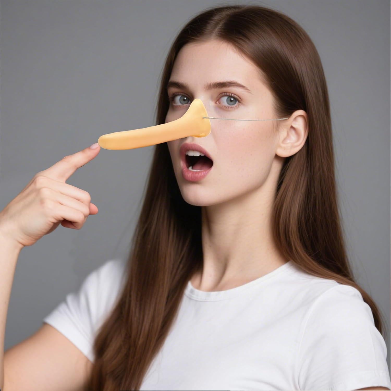 Disfraz Nariz Larga Falsa para Halloween Adultos - 16.43 cm