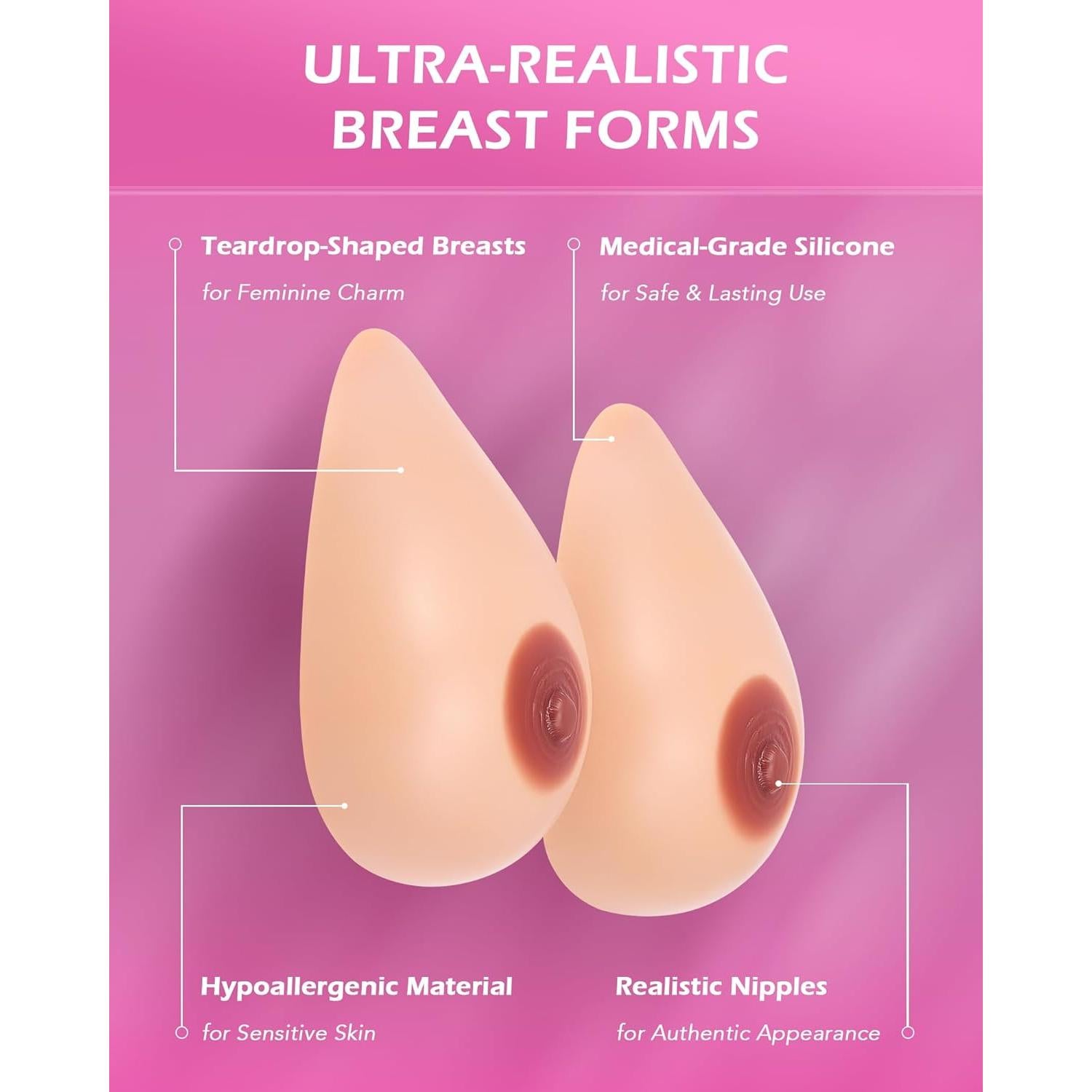 Formas de Pecho Silicona Y-NOT Talla B Autoadhesivas 600g